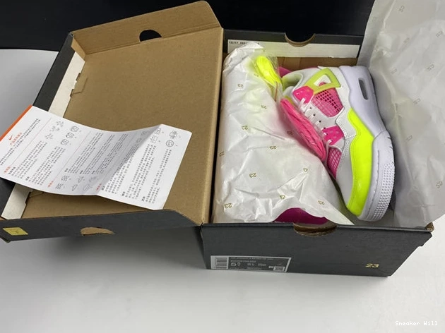 GoodFit CV7808-100 884 Lemon Pink Jordan4 White 0619